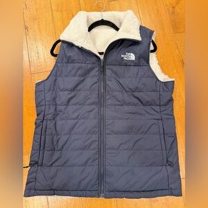 The North Face reversible Blue Quilted Vest